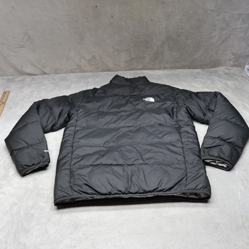 North Face Down Jacket Kids XL 18/20 Black Reversible Andes 550 Fill Pack Puffer